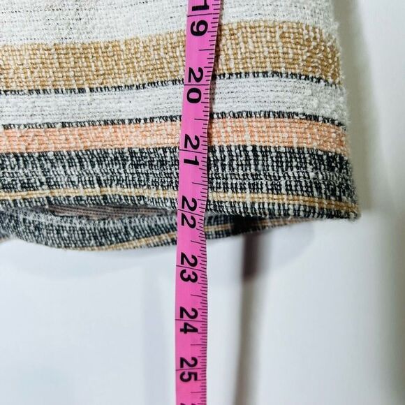 Madewell Peach Blue Gray Yellow Ruffle Sleeve Knit Tank Top - Picture 8 of 8